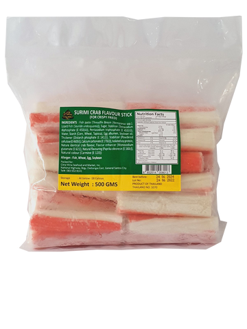 Frozen Surimi Crab Flavour Stick ( for crispy fried) 500g