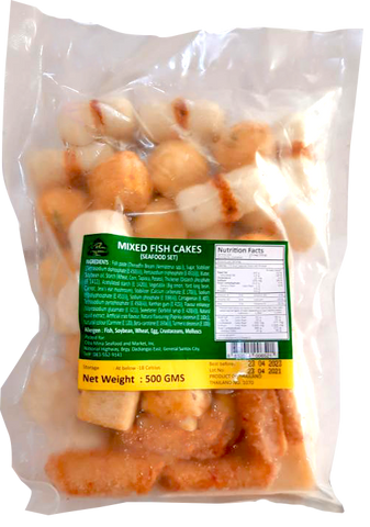 Frozen Mixed Fish Cakes (Seafood Set) 500g