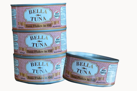 Bella Tuna (Tuna Flakes in Oil Mild Spicy 185g)